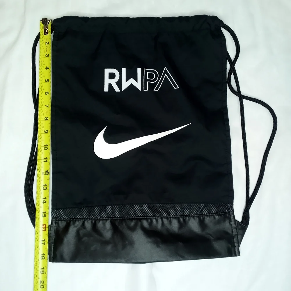 Nike Brasilia Training Drawstring Gym Bag 2-sided Backpack #BA5338-010 Blk/Wht